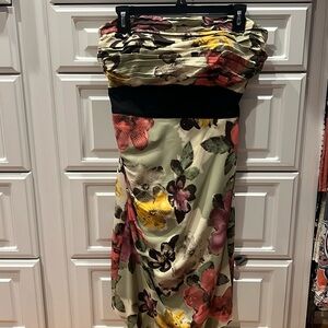Floral Limited strapless dress. Size 10